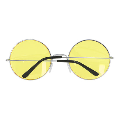 Lunettes Rondes Jaunes Années 70 - Accessoire Vintage Rétro