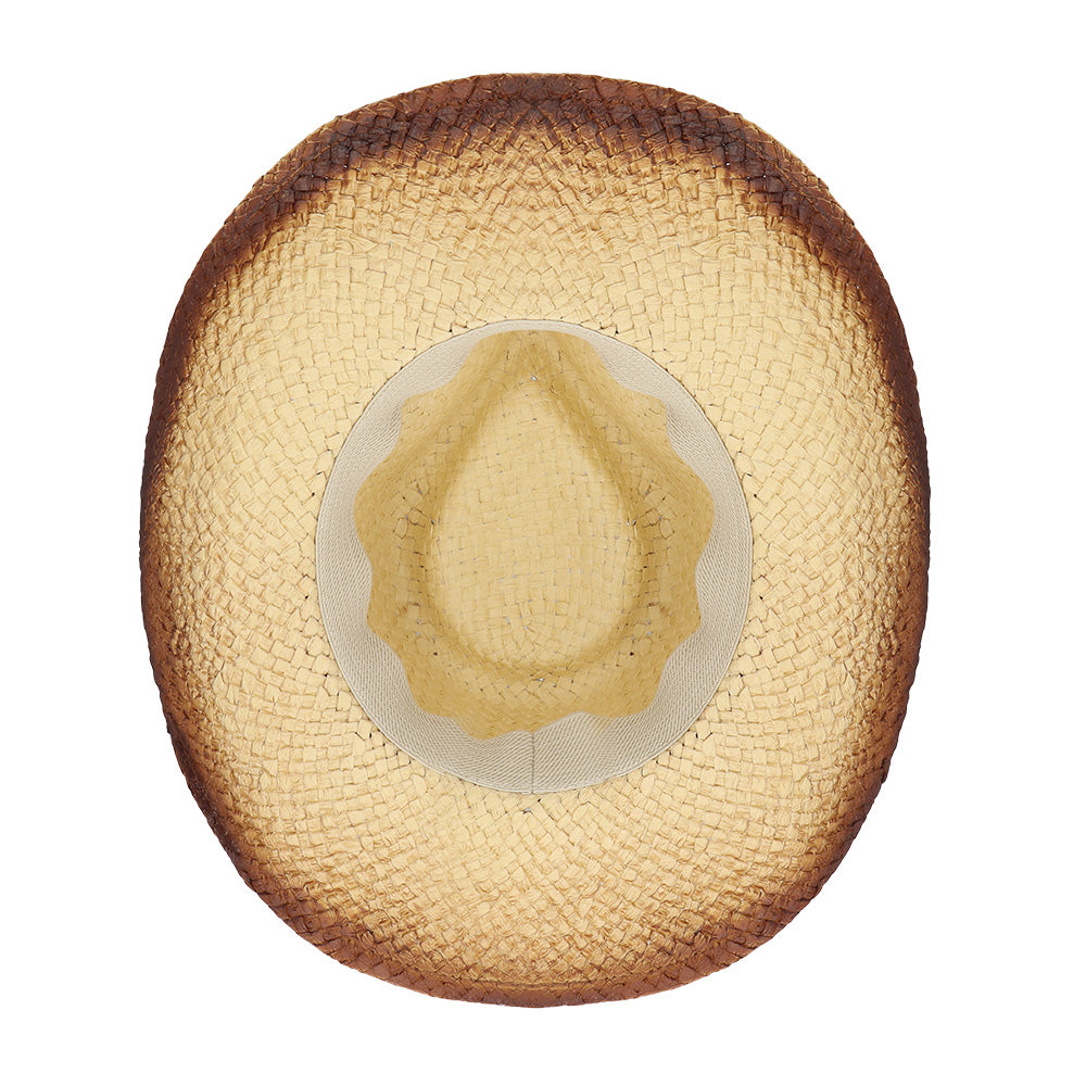 Chapeau Cowboy Paille Perles Colorées - Style Western