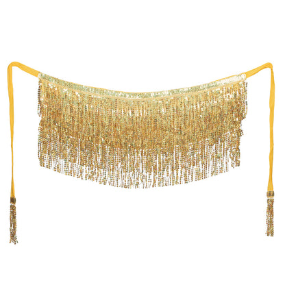 Ceinture à Franges Paillettes Dorées - Danse Années 20