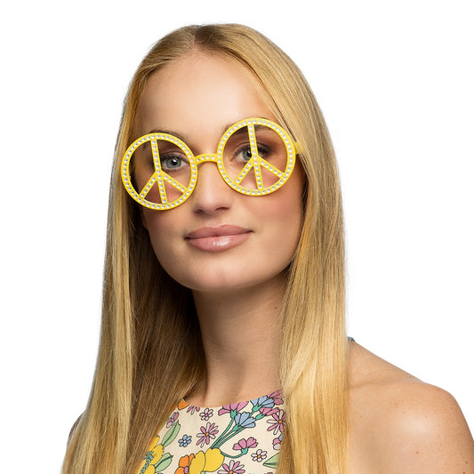 Lunettes Peace and Love - Déguisement Hippie Années 70