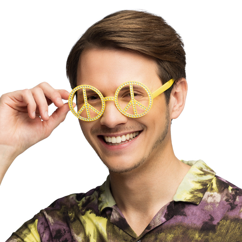 Lunettes Peace and Love - Déguisement Hippie Années 70