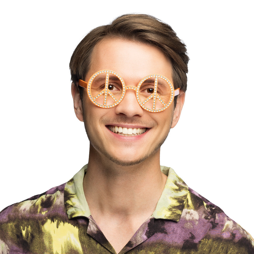 Lunettes Peace and Love - Déguisement Hippie Années 70