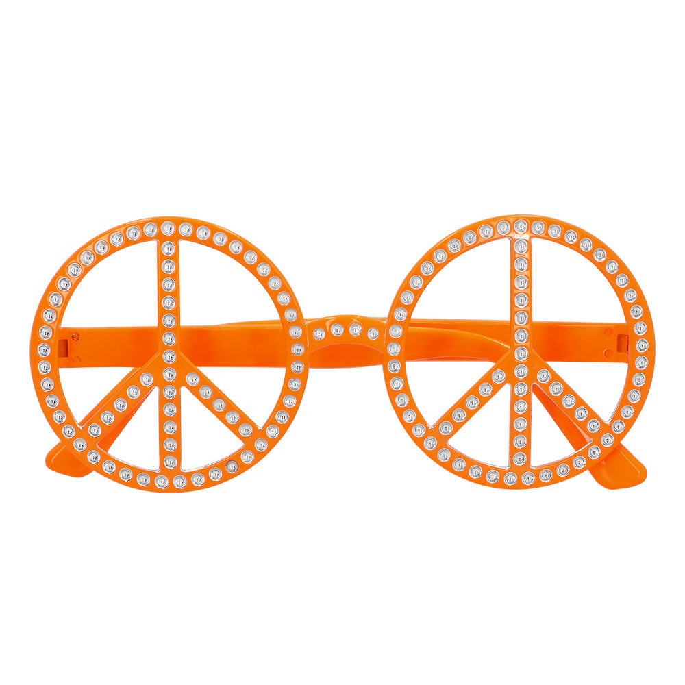 Lunettes Peace and Love - Déguisement Hippie Années 70