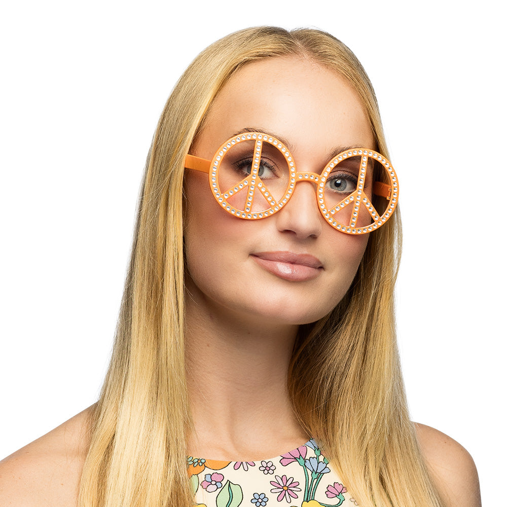 Lunettes Peace and Love - Déguisement Hippie Années 70