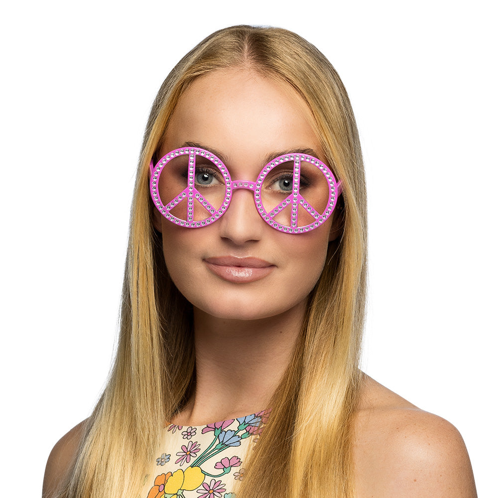 Lunettes Peace and Love - Déguisement Hippie Années 70
