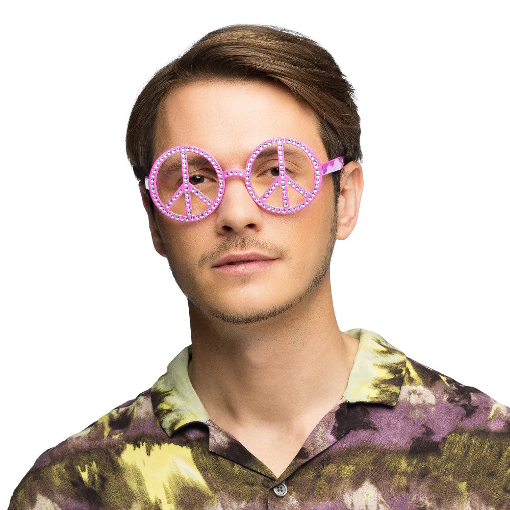 Lunettes Peace and Love - Déguisement Hippie Années 70