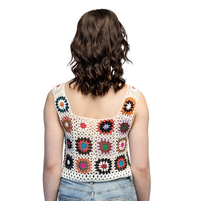 Top Crochet Fleurs Colorées - Style Hippie Rétro Chic