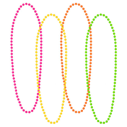 Kit Disco Années 80 Fluo : Colliers, Bracelets & Accessoires