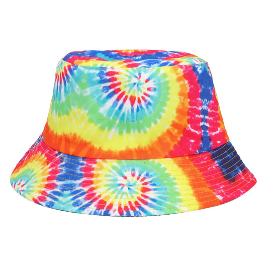 Chapeau Bucket Tie-Dye Rainbow Adulte et Enfant