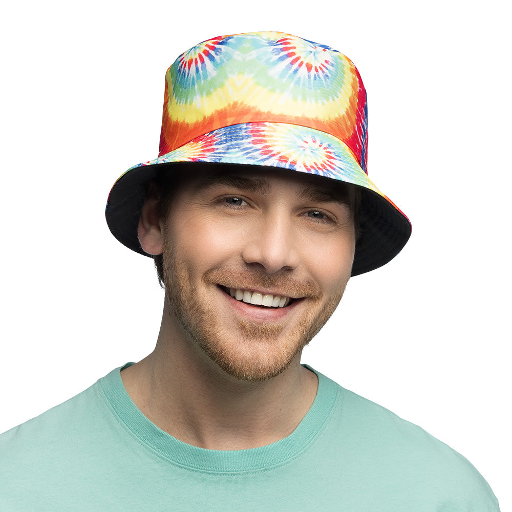 Chapeau Bucket Tie-Dye Rainbow Adulte et Enfant