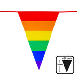 Drapeau Triangle Arc-en-ciel Pride 20x30cm - Guirlande Fête