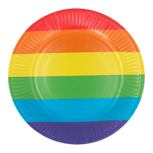 Assiettes Arc-en-ciel Pride - Décoration Fête Colorée