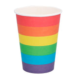 Gobelets Arc-en-ciel Réutilisables - 8 Verres Festifs Multicolores