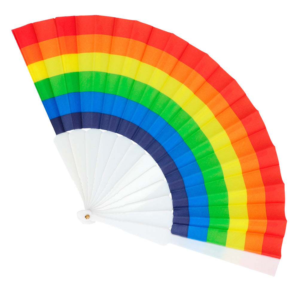 Éventail Arc-en-Ciel Géant - Accessoire Déguisement Fête