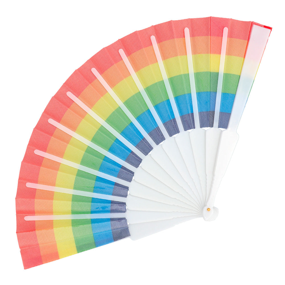 Éventail Arc-en-Ciel Géant - Accessoire Déguisement Fête