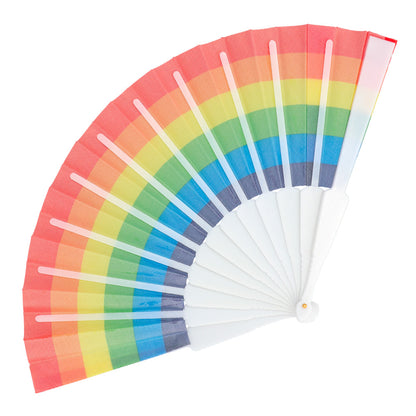 Éventail Arc-en-Ciel Géant - Accessoire Déguisement Fête