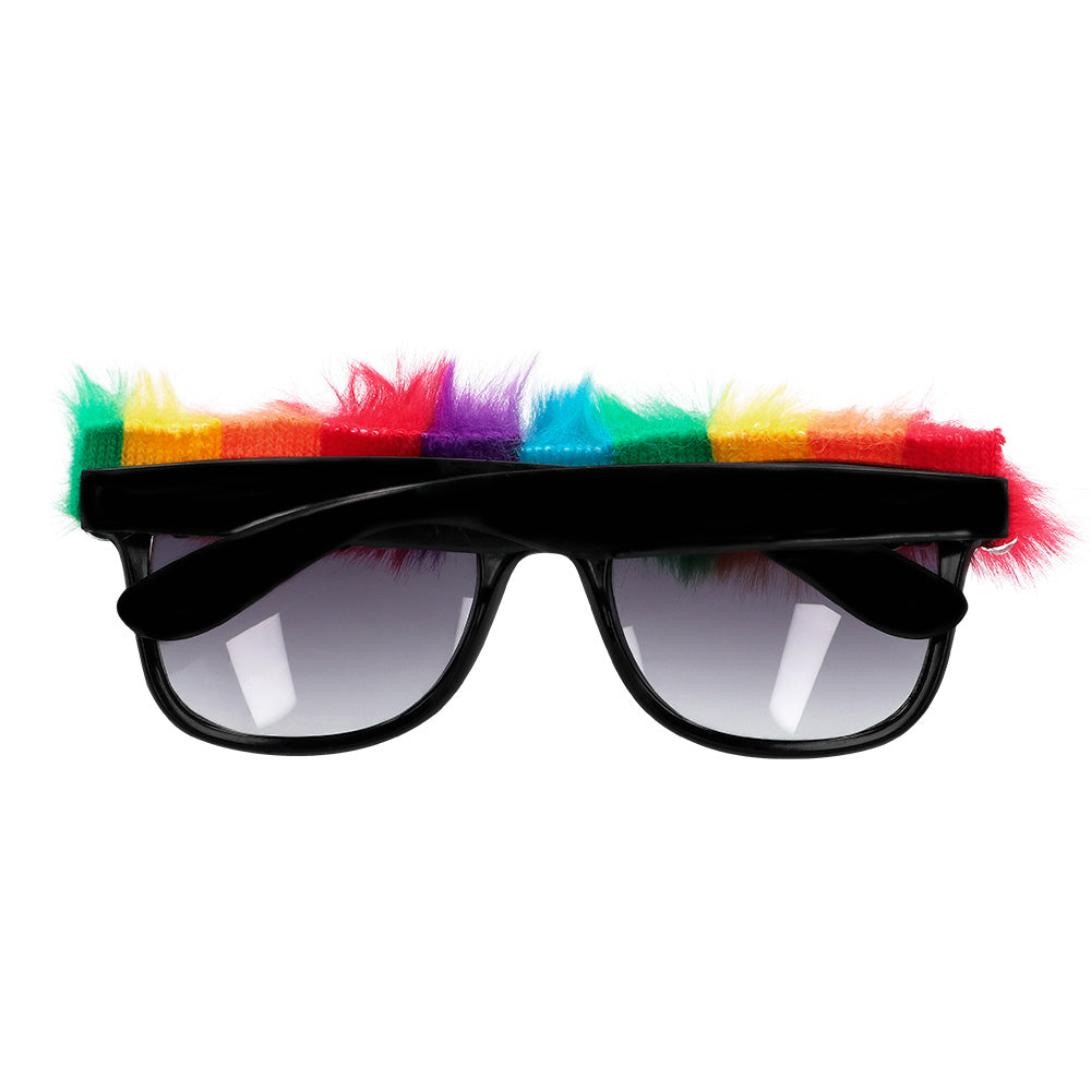 Lunettes Arc-en-ciel Strass Fluffy - Accessoire Fête Disco