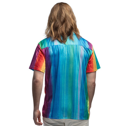 Chemise Arc-en-Ciel Dégradé Colorée - Motifs Rayés Vibrants