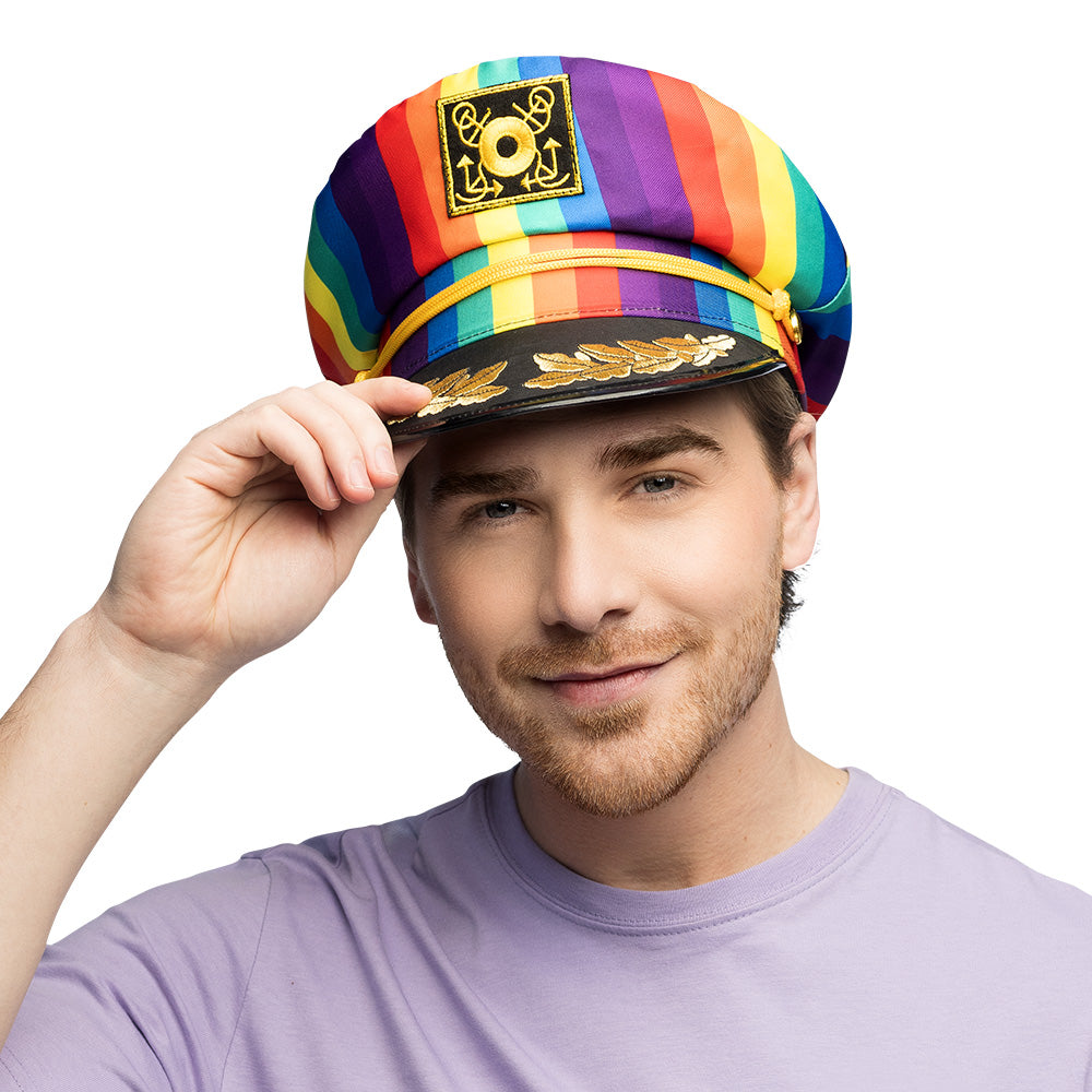 Casquette Commandant Rainbow Pride - Accessoire Déguisement