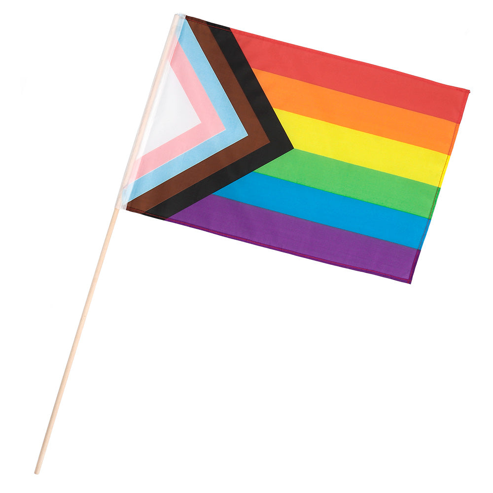 Drapeau Arc-en-ciel Pride avec Chevron - Accessoire de Fête