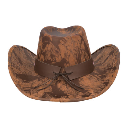 Chapeau Cowboy Marron Suédine - Accessoire Western Femme