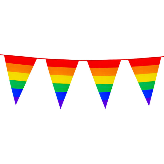Guirlande Fanions Arc-en-ciel 45cm - Décoration Fête Pride