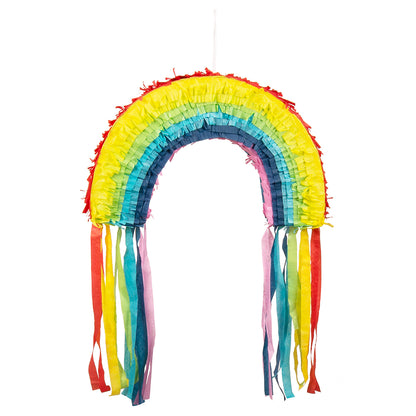 Pinata Arc-en-ciel Multicolore avec Franges - Accessoire Fête
