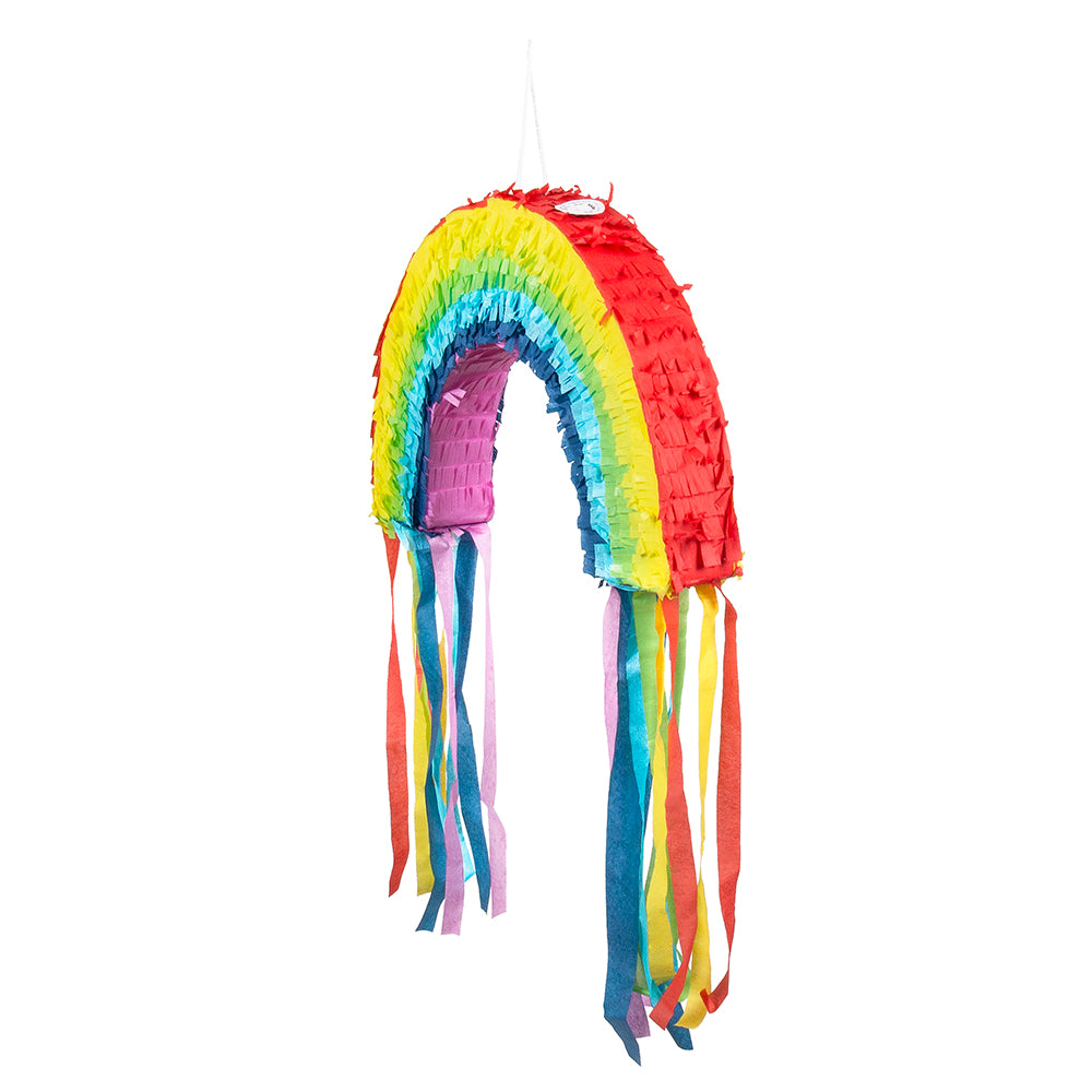 Pinata Arc-en-ciel Multicolore avec Franges - Accessoire Fête