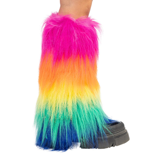 Jambières Fluo Arc-en-Ciel Dégradé | Accessoire Rave Party
