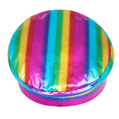 Casquette Arc-en-ciel Holographique Disco Party Brillante