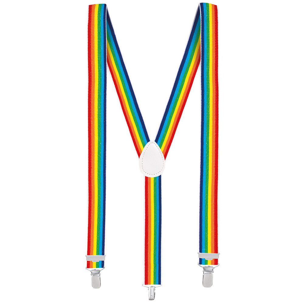 Kit Accessoires Rainbow Pride Complet - Lunettes, Noeud Pap', Bretelles