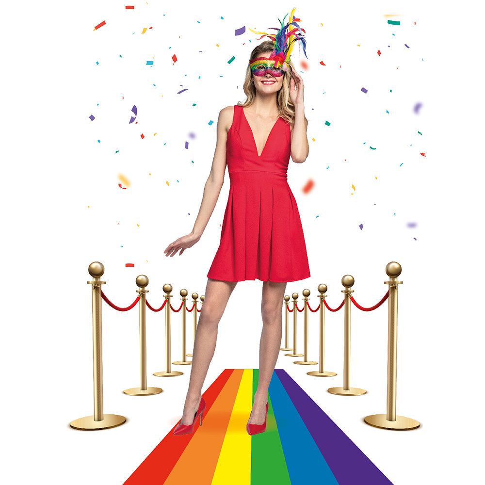 Tapis Arc-en-ciel Party Carpet 450x60cm - Décoration Fête