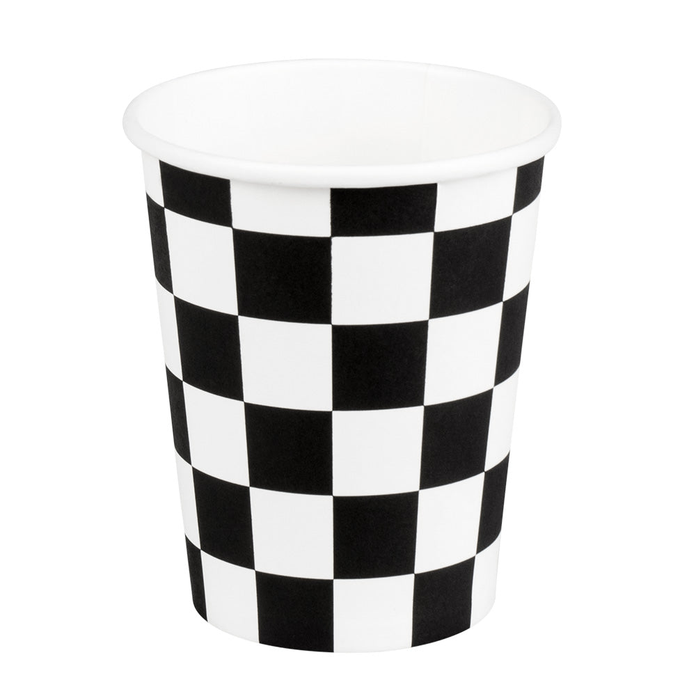 Gobelet Damier Noir et Blanc - Décoration Fête Formule 1