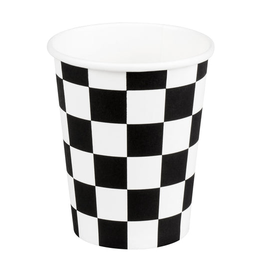 Gobelet Damier Noir et Blanc - Décoration Fête Formule 1