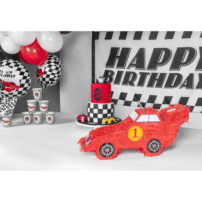 Gobelet Damier Noir et Blanc - Décoration Fête Formule 1