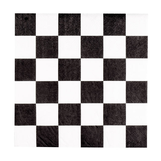 Nappe Damier Noir et Blanc 130x180cm pour Fête