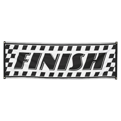 Bannière FINISH Damier Course Automobile Racing Party