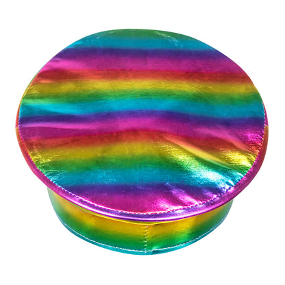 Casquette Rainbow Holographique - Accessoire Disco Iridescent Unisexe