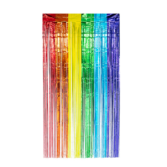 Rideau Lamelles Arc-en-Ciel - Décoration Fête Colorée