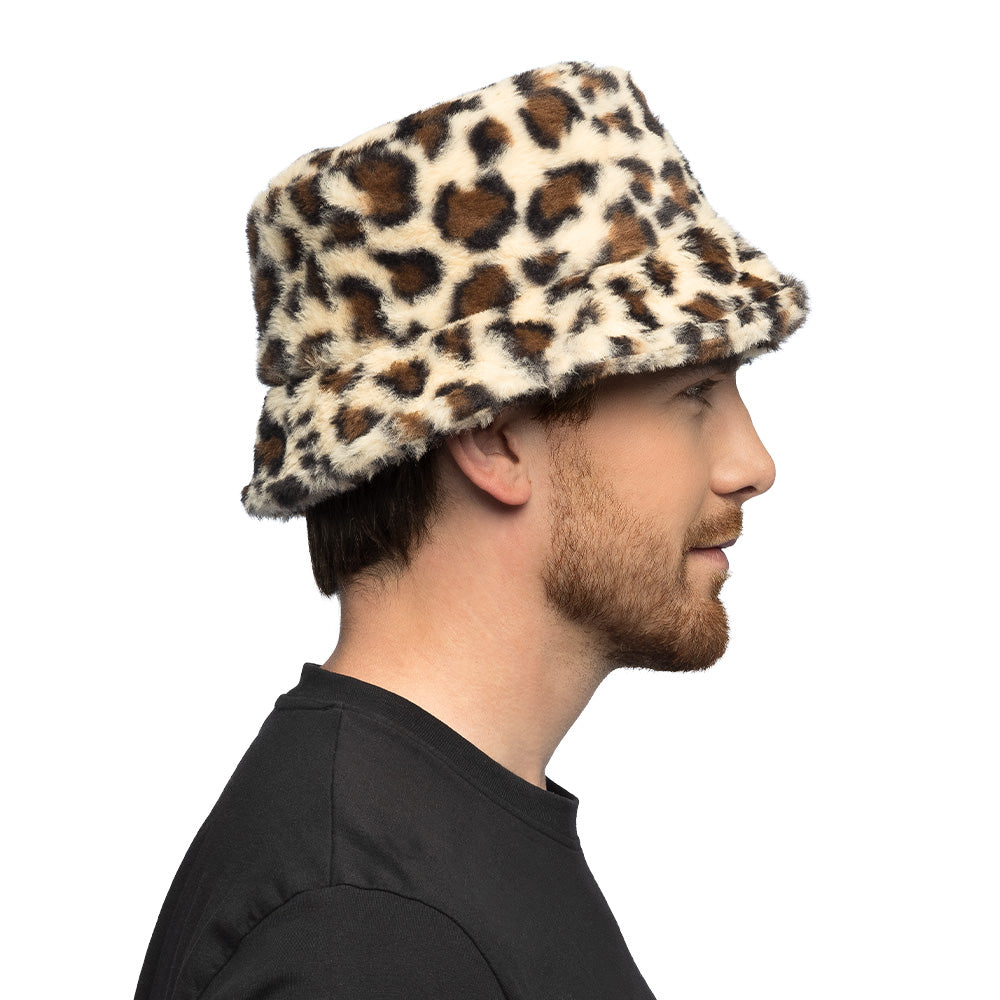 Bonnet Léopard Pluche 58cm - Accessoire Fête Tendance