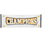 Bannière Champions - Drapeau Victoire avec Étoiles Dorées