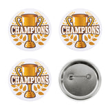 Badge CHAMPIONS Trophée - Lot de 3 Badges Assortis