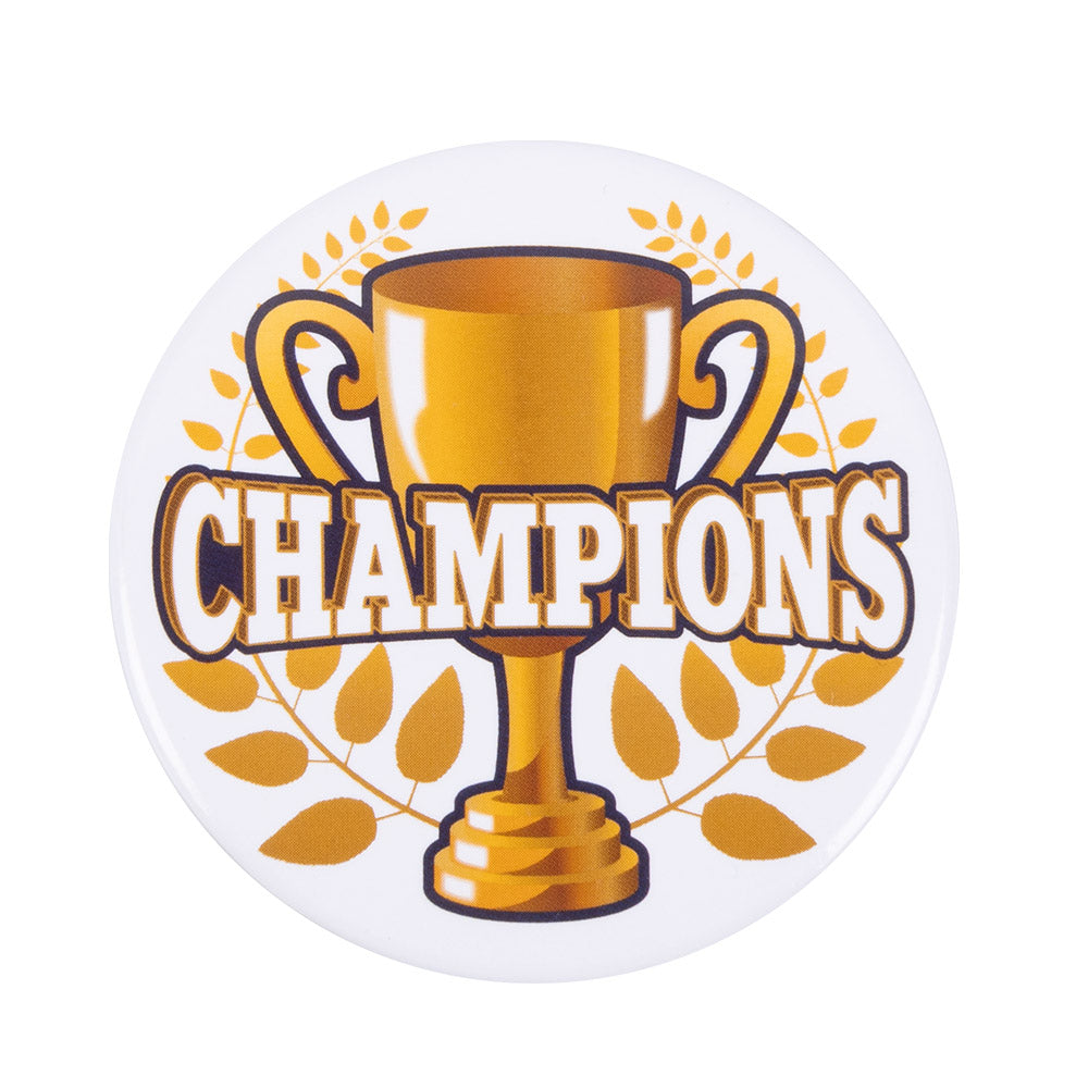 Badge CHAMPIONS Trophée - Lot de 3 Badges Assortis