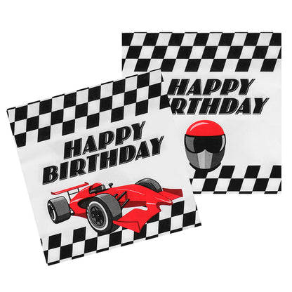 Décoration Anniversaire Formule 1 - Pack Complet Voiture Rouge