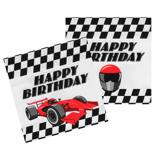 Décoration Anniversaire Formule 1 - Pack Complet Voiture Rouge