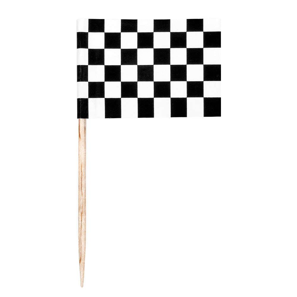 24 Drapeaux à Carreaux Noir et Blanc - Décoration Courses Automobiles