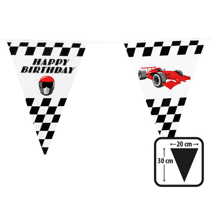 Guirlande Fanions Anniversaire Formule 1 - 20cm x 30cm