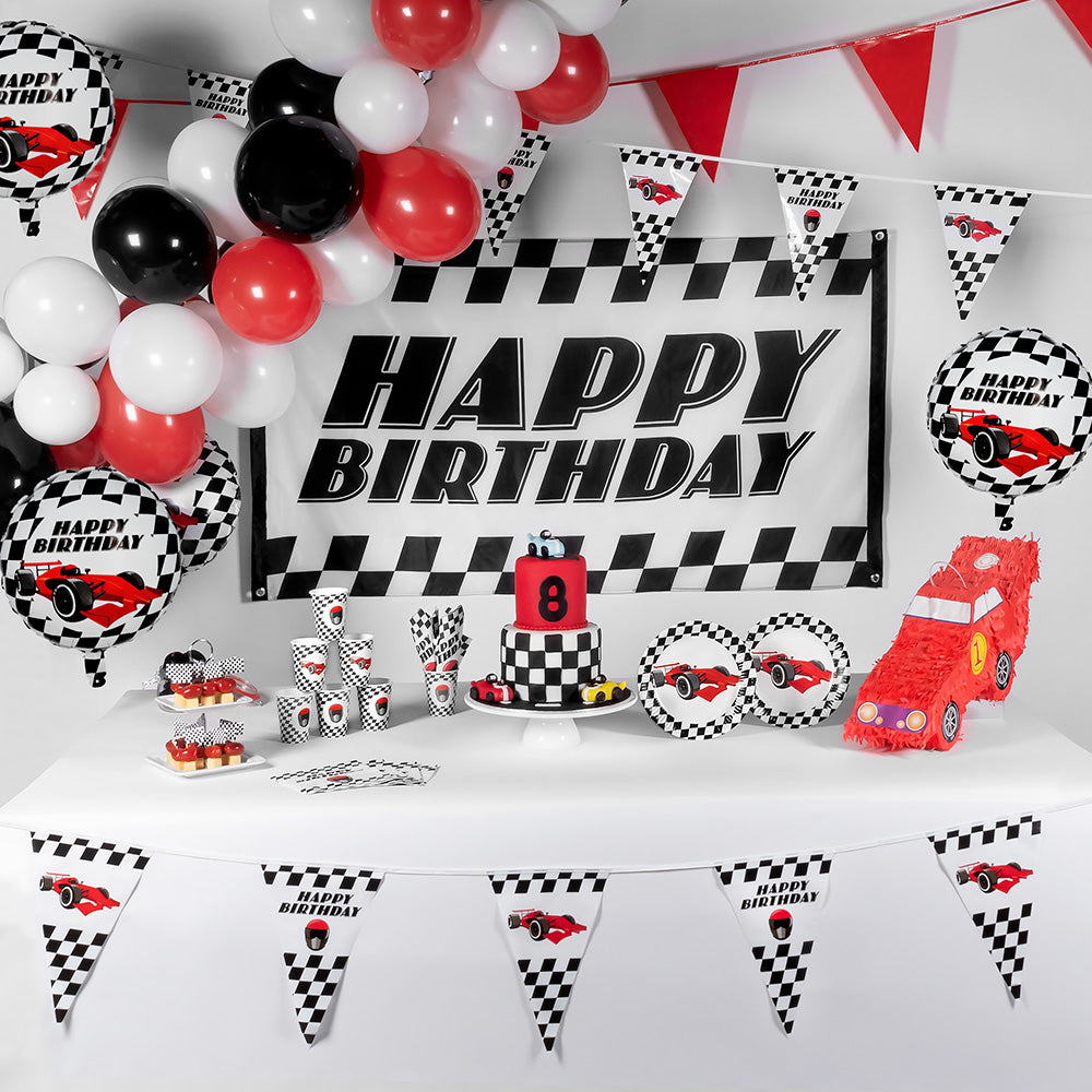 Guirlande Fanions Anniversaire Formule 1 - 20cm x 30cm