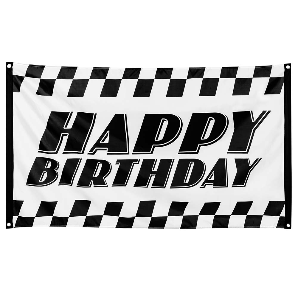 Bannière Happy Birthday Thème Formule 1 Racing - Décoration Fête