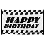 Bannière Happy Birthday Thème Formule 1 Racing - Décoration Fête